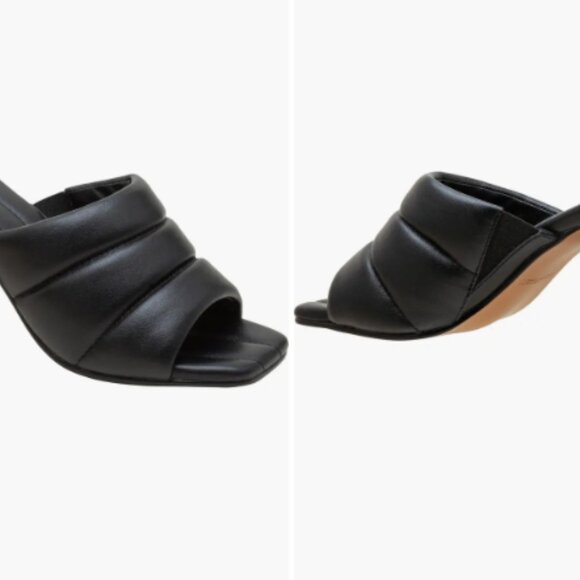 🔥 Lisa Vicky VERY-V Black Block Heel Sandals – Size 10 – Bold, Sleek & NIB - Picture 8 of 8